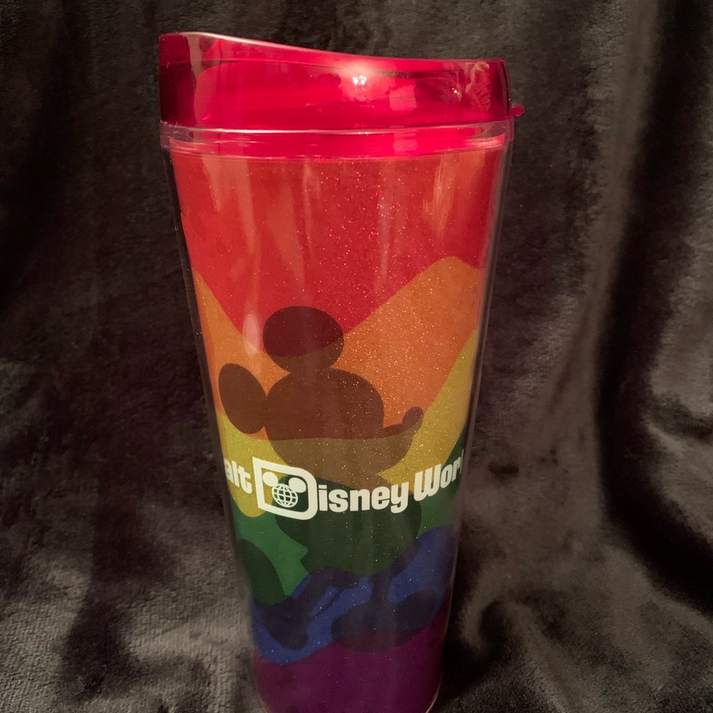 Disney tumbler - mickey mouse - rainbow sparkle Pride
